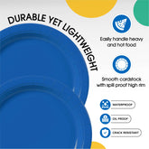 10 In. Dark Blue Paper Plates | 1000 Count